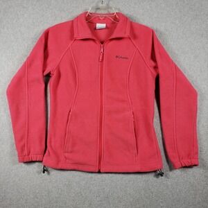 Columbia Coral‎ Benton Springs Fleece Jacket M Gorpcore Granola Girl Full Zip